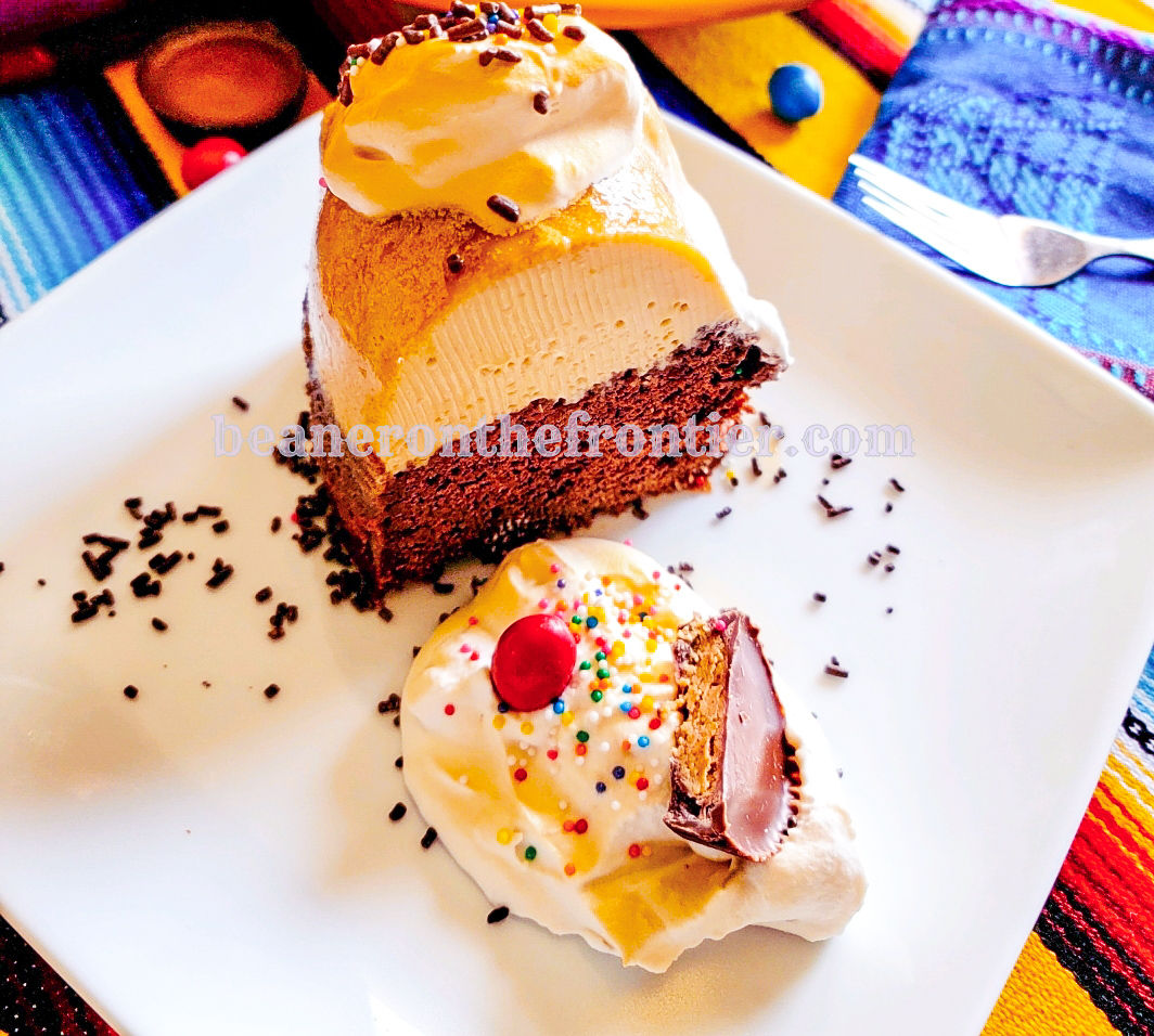 Peanut Butter Chocoflan Close-Up – A Beaner on the Frontier